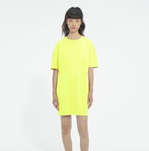 UGG Women’s Zoey Highlighter Yellow T-Shirt Dress Size L NWT